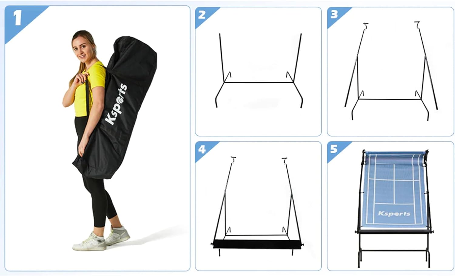 Ksports Tennis Rebounder Net Regular Blue (KSU9005)