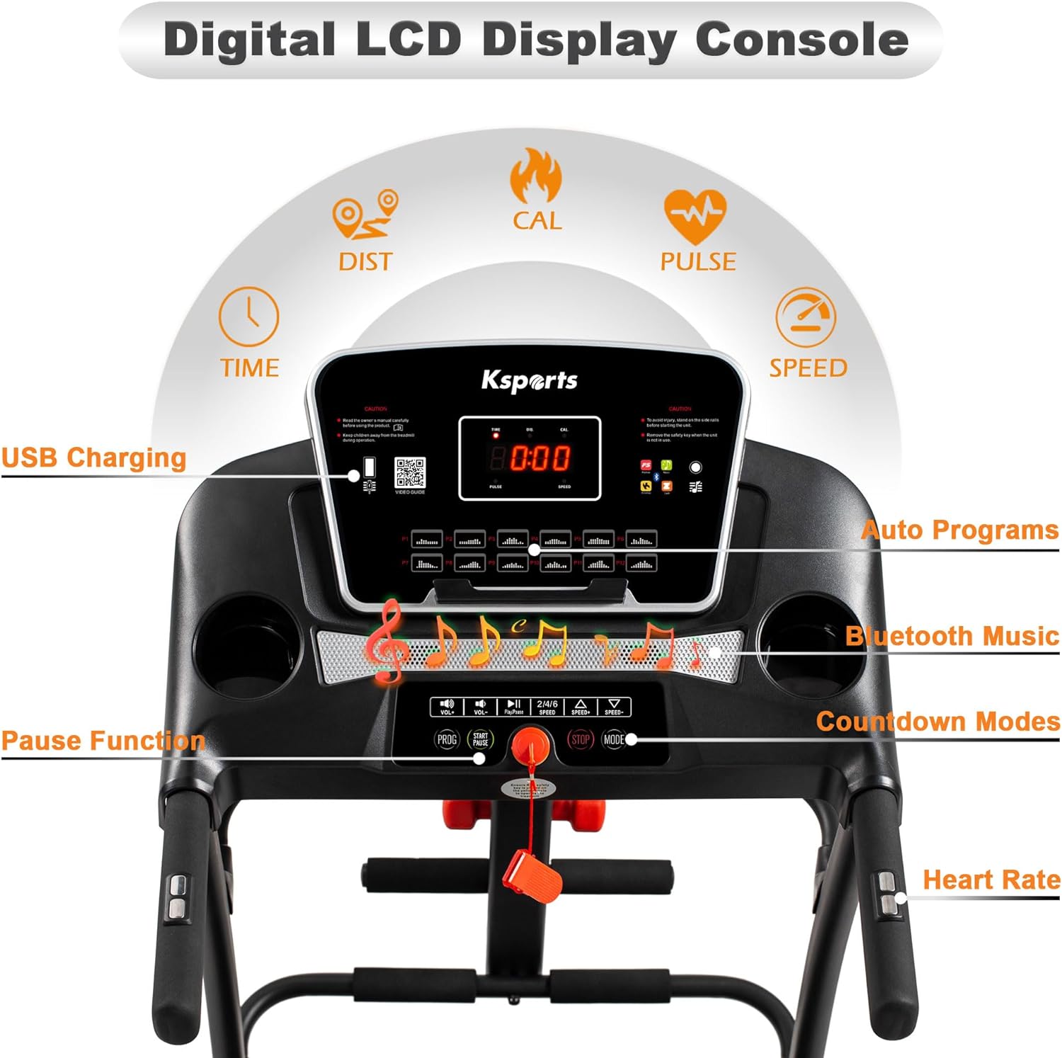 Ksports Multi-functional Treadmill Bundle (LJJ2001)