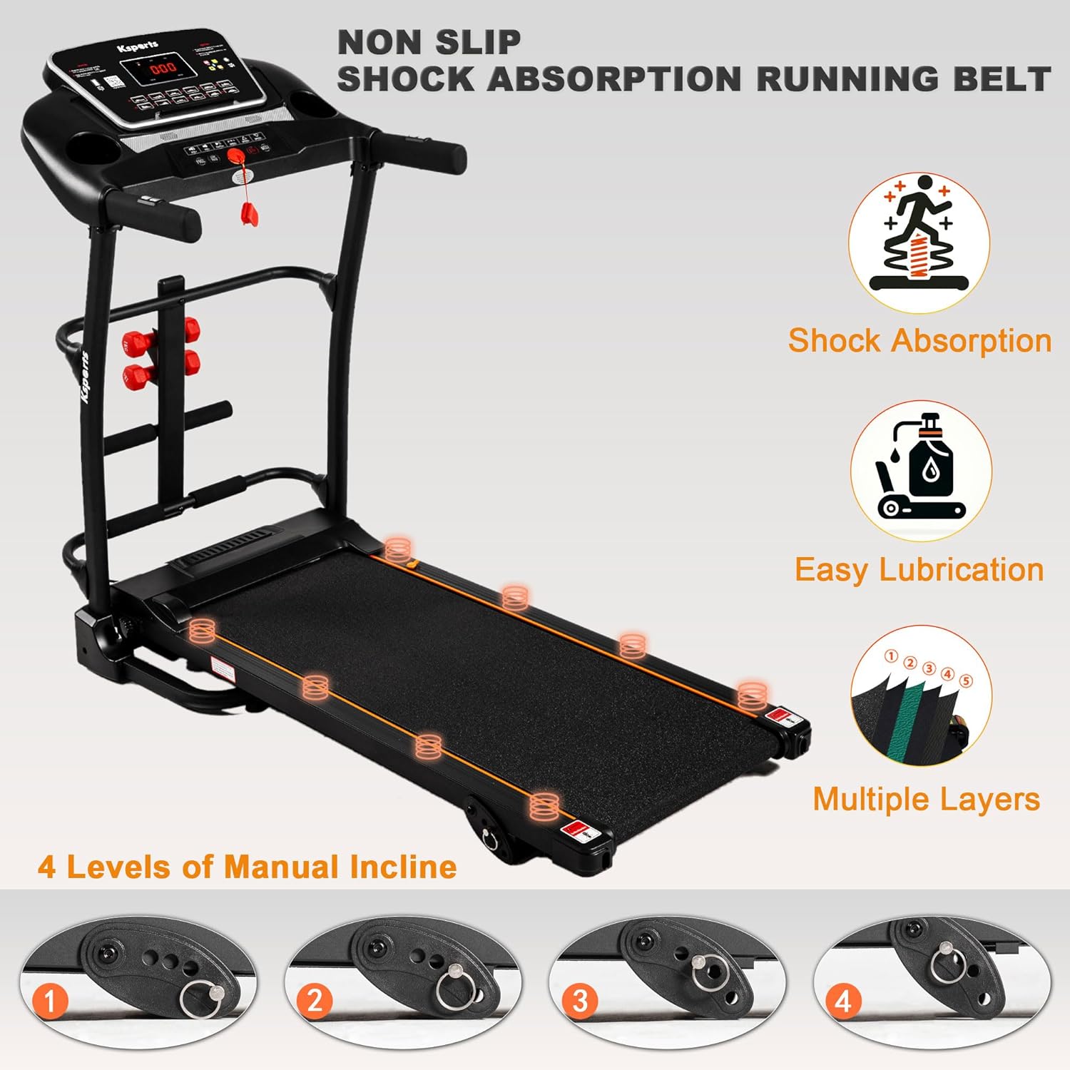 Ksports Multi-functional Treadmill Bundle (LJJ2001)