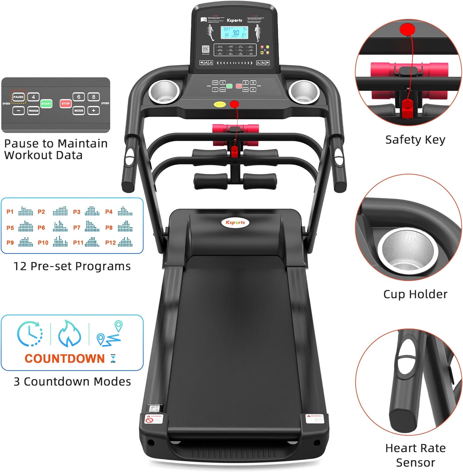 Ksports Multi-functional Treadmill Bundle (AEP1001)