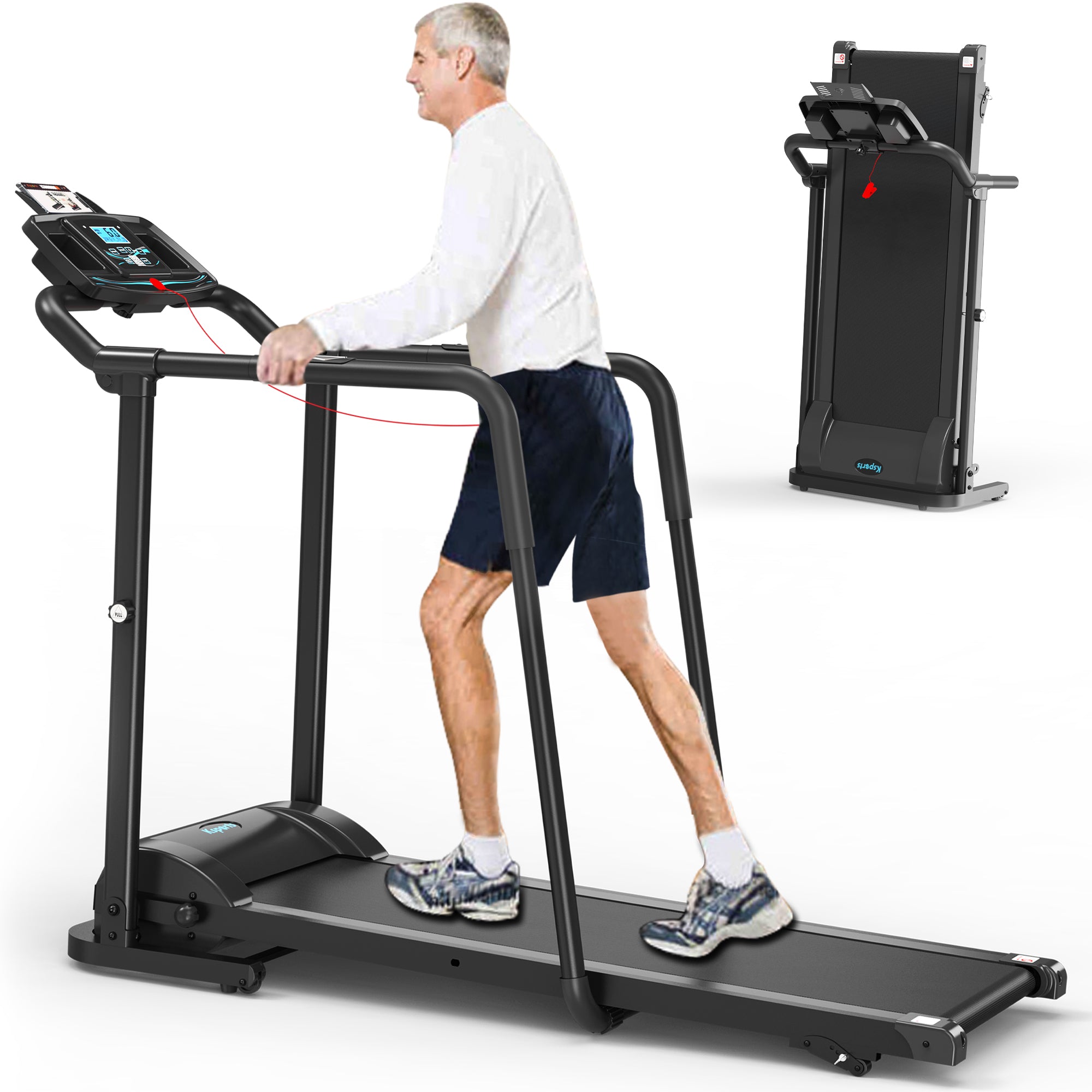 Ksports Advanced Rehab Walking Treadmill Black (KSU1002)