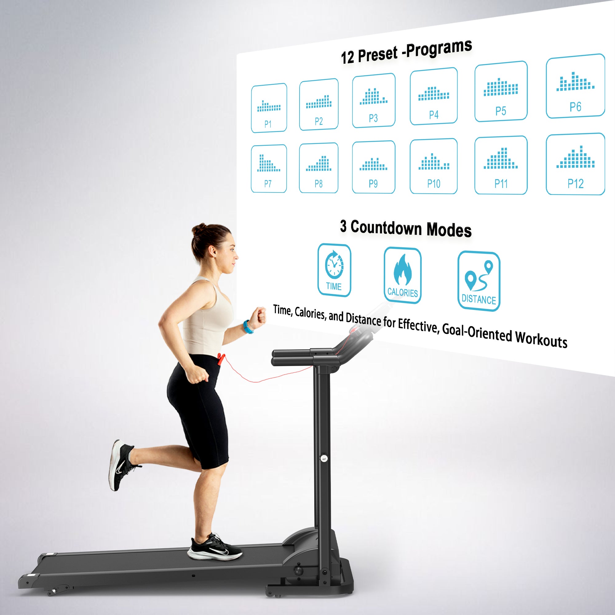 Ksports Advanced Rehab Walking Treadmill Black (KSU1002)