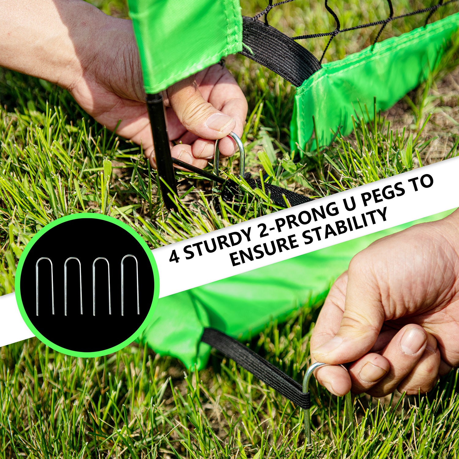 Ksports Soccer Nets Bundle 4ft Green 2 Nets (GS5002)