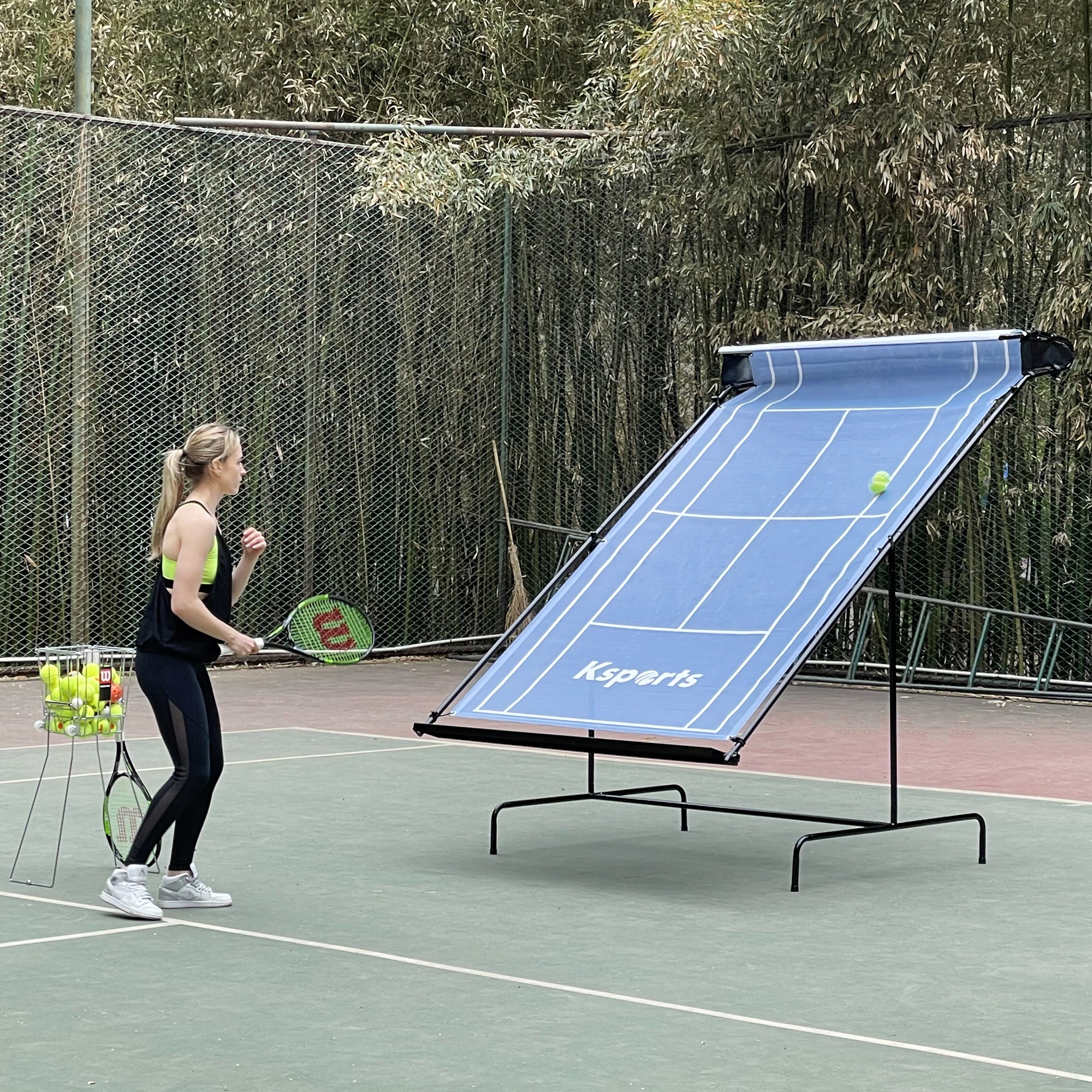 Ksports Tennis Rebounder Net Large Blue (GS8001)