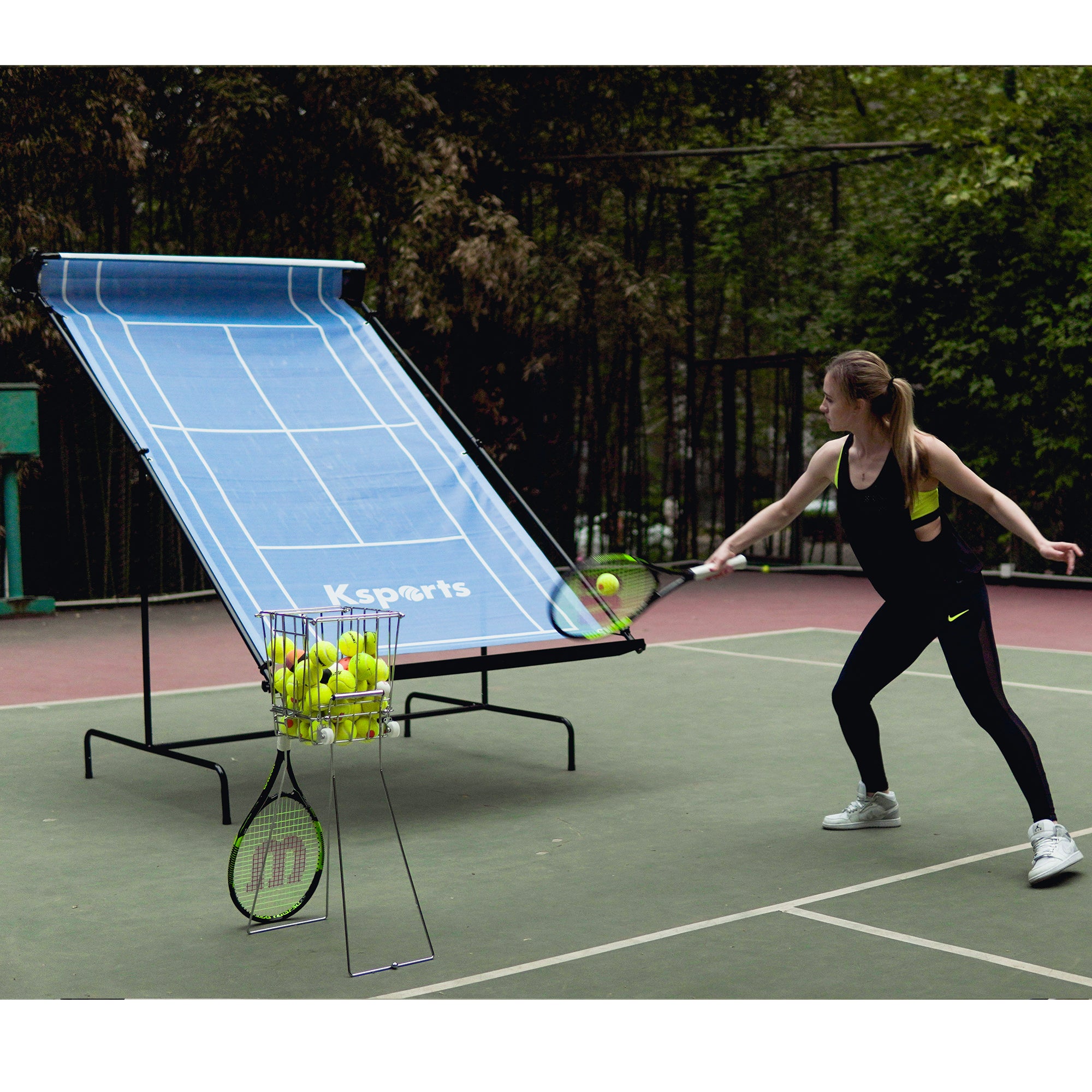 Ksports Tennis Rebounder Net Large Blue (GS8001)