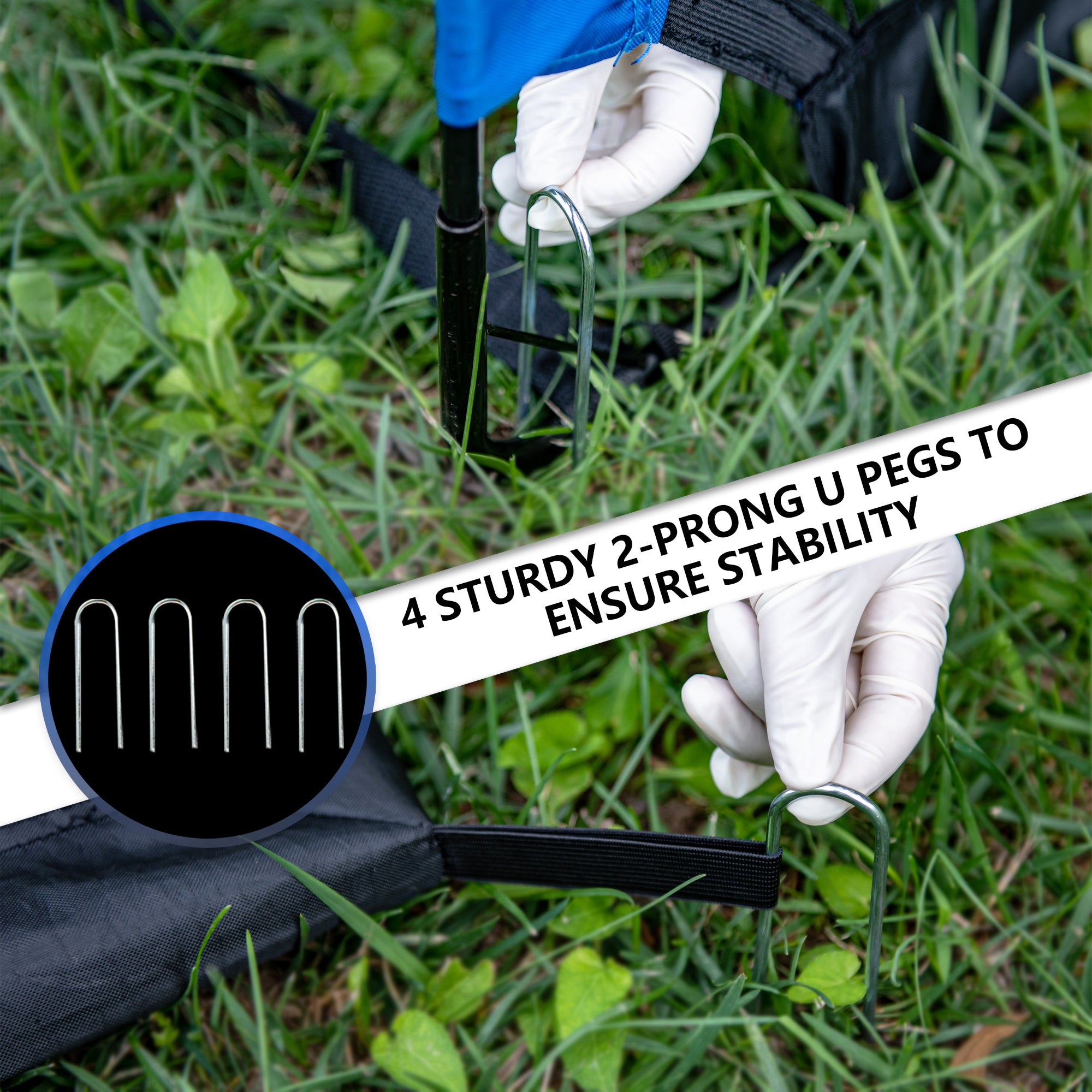 Ksports Soccer Net Bundle 6ft Black/Blue 1 Net (KSU7003)