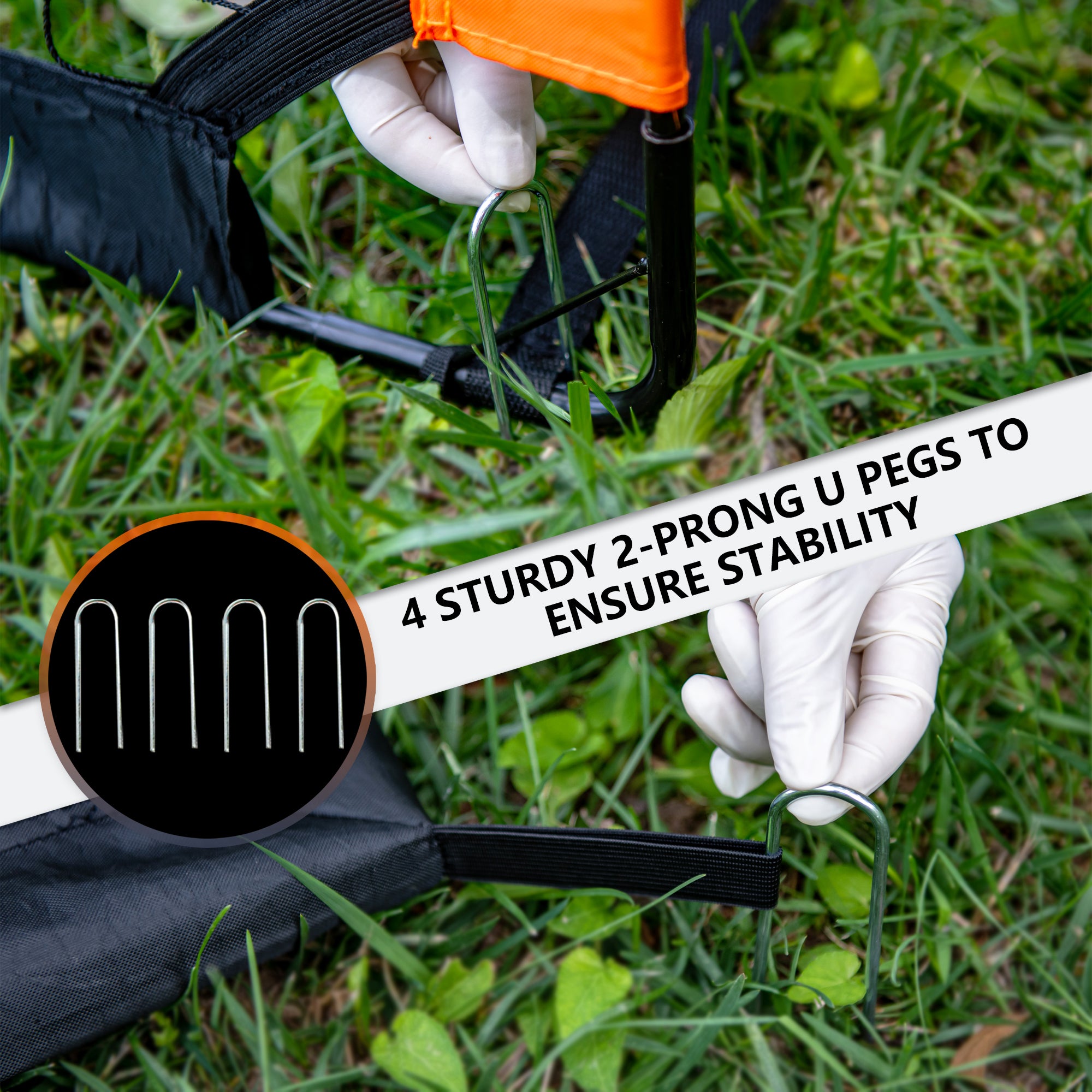 Ksports Soccer Net Bundle 6ft Black/Orange 1 Net (KSU7002)