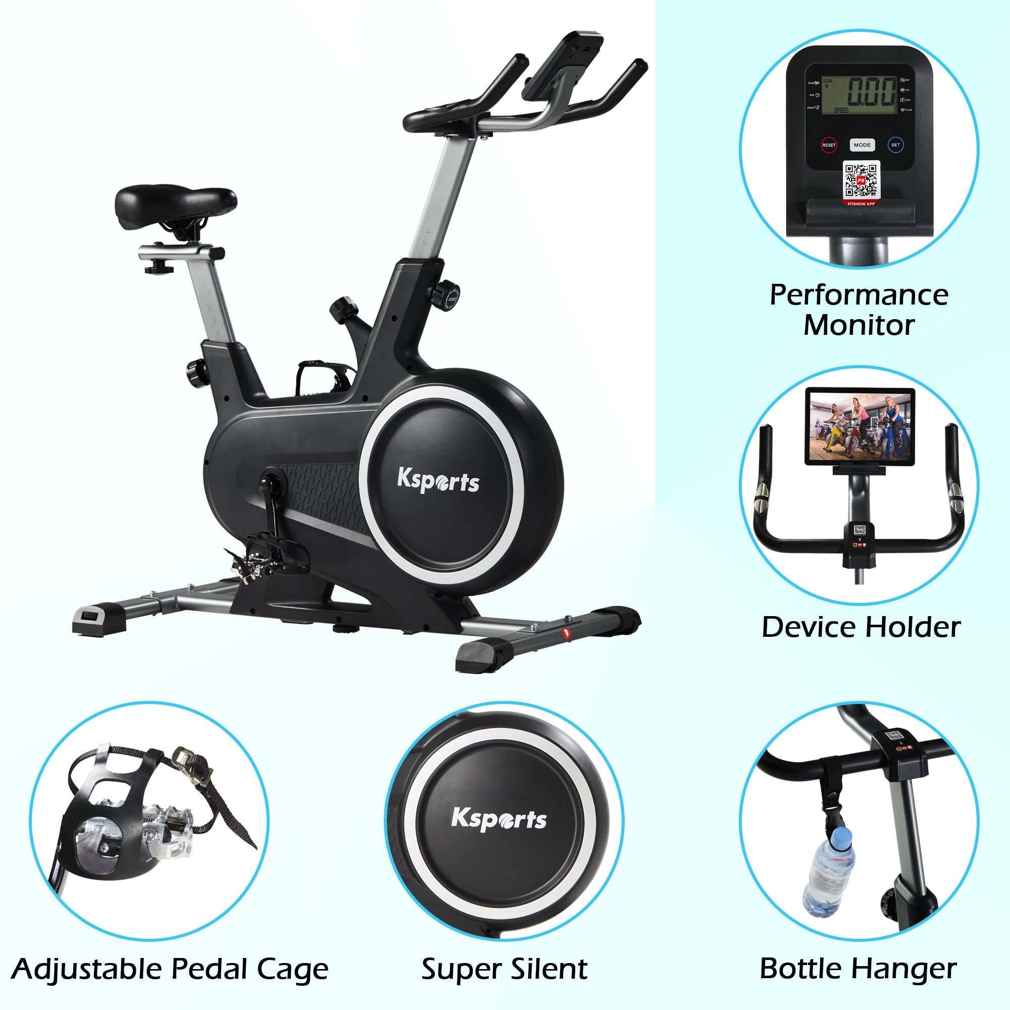 Ksports Exercise Bike Magnetic Resistance (KSU1102)