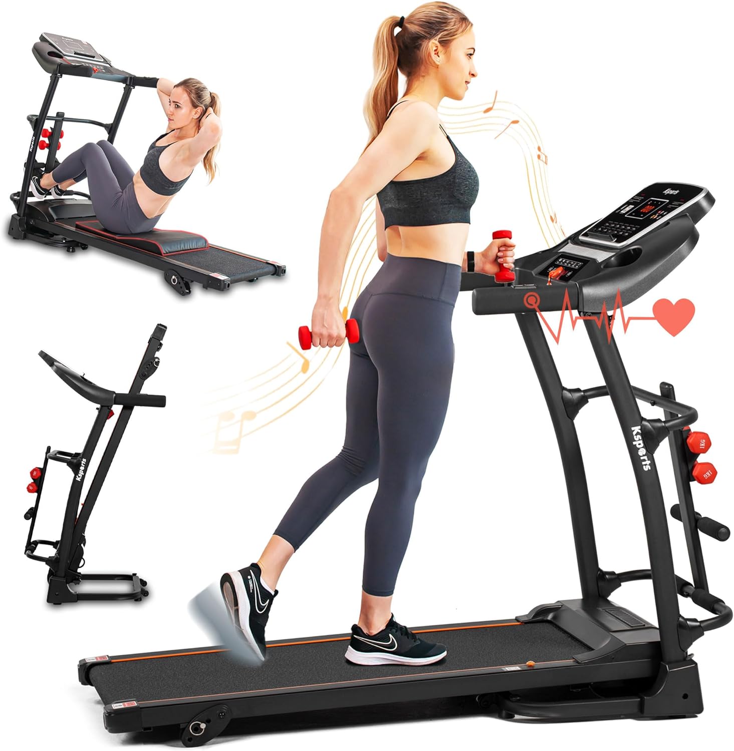 Ksports Multi-functional Treadmill Bundle (LJJ2001)