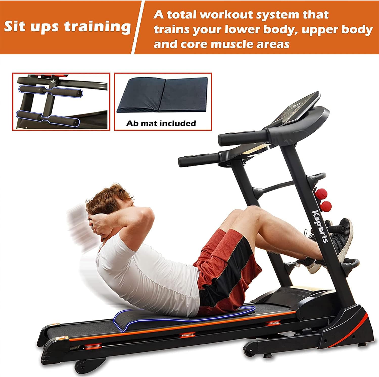 Ksports Multi-functional Treadmill Bundle (LJJ1001)