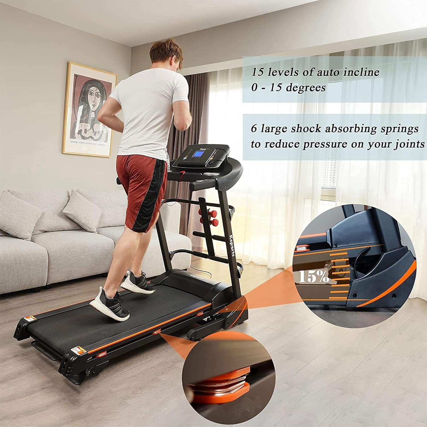 Ksports Multi-functional Treadmill Bundle (LJJ1001)