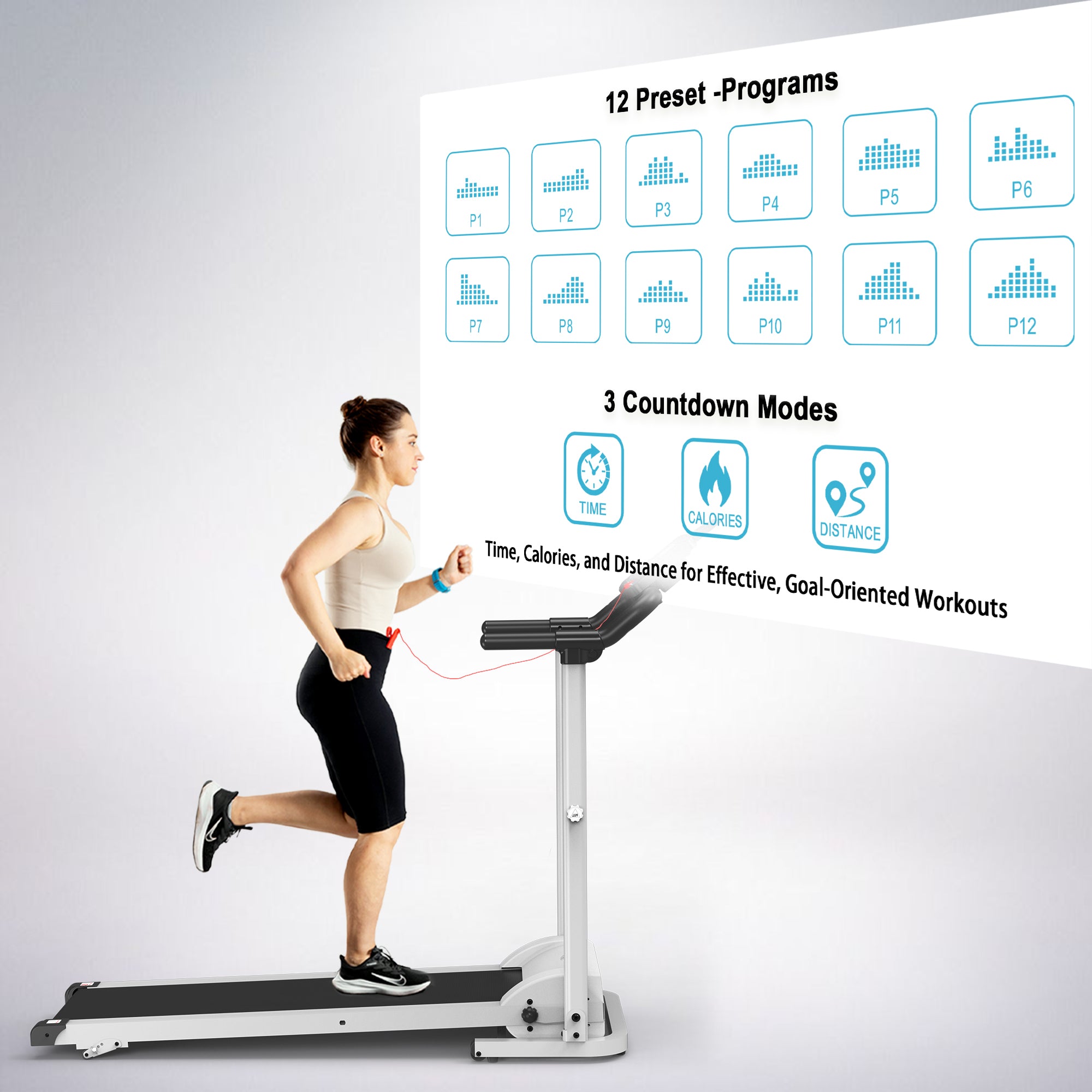 Ksports Advanced Rehab Walking Treadmill White (KSU1003)