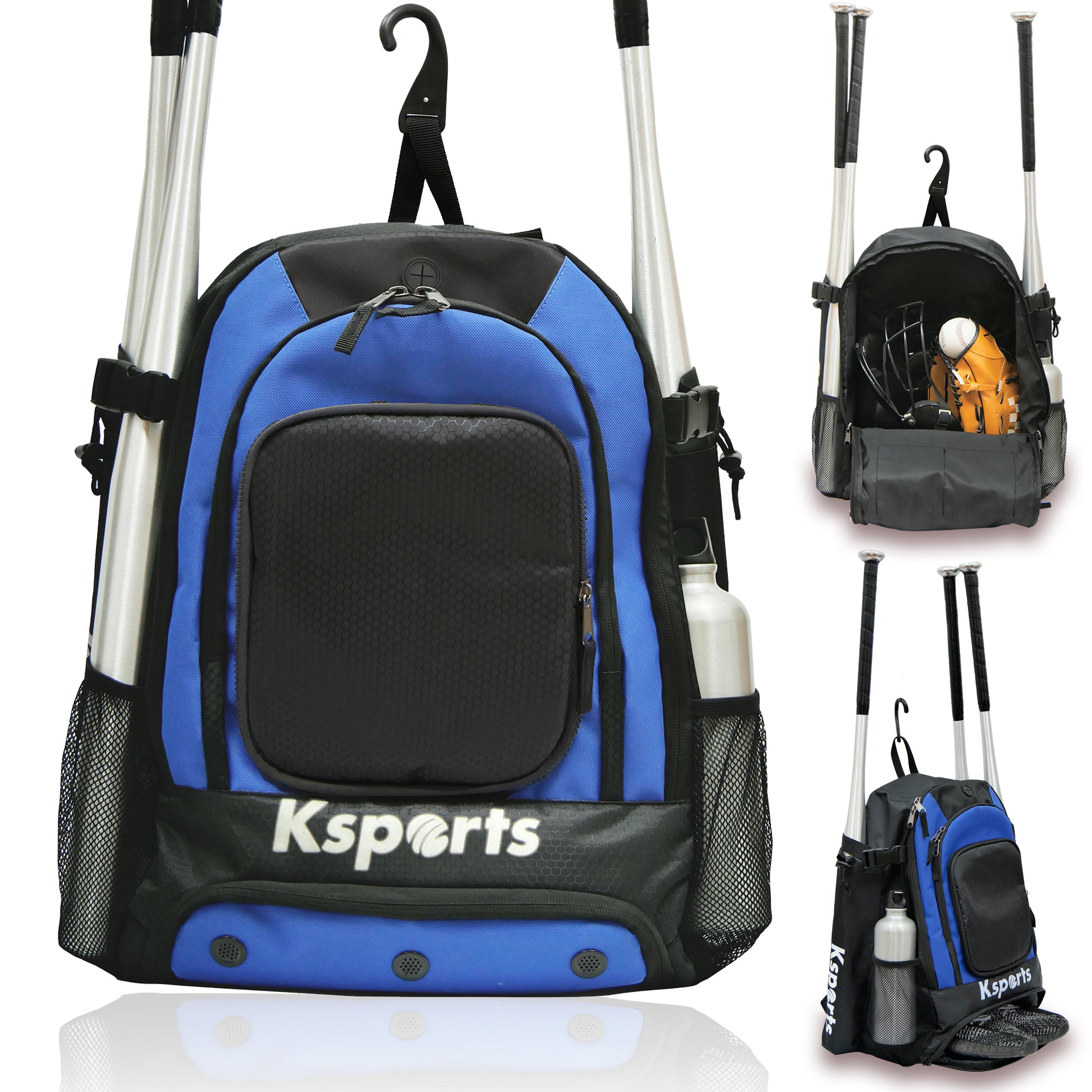 Ksports Baseball Backpack Black & Blue