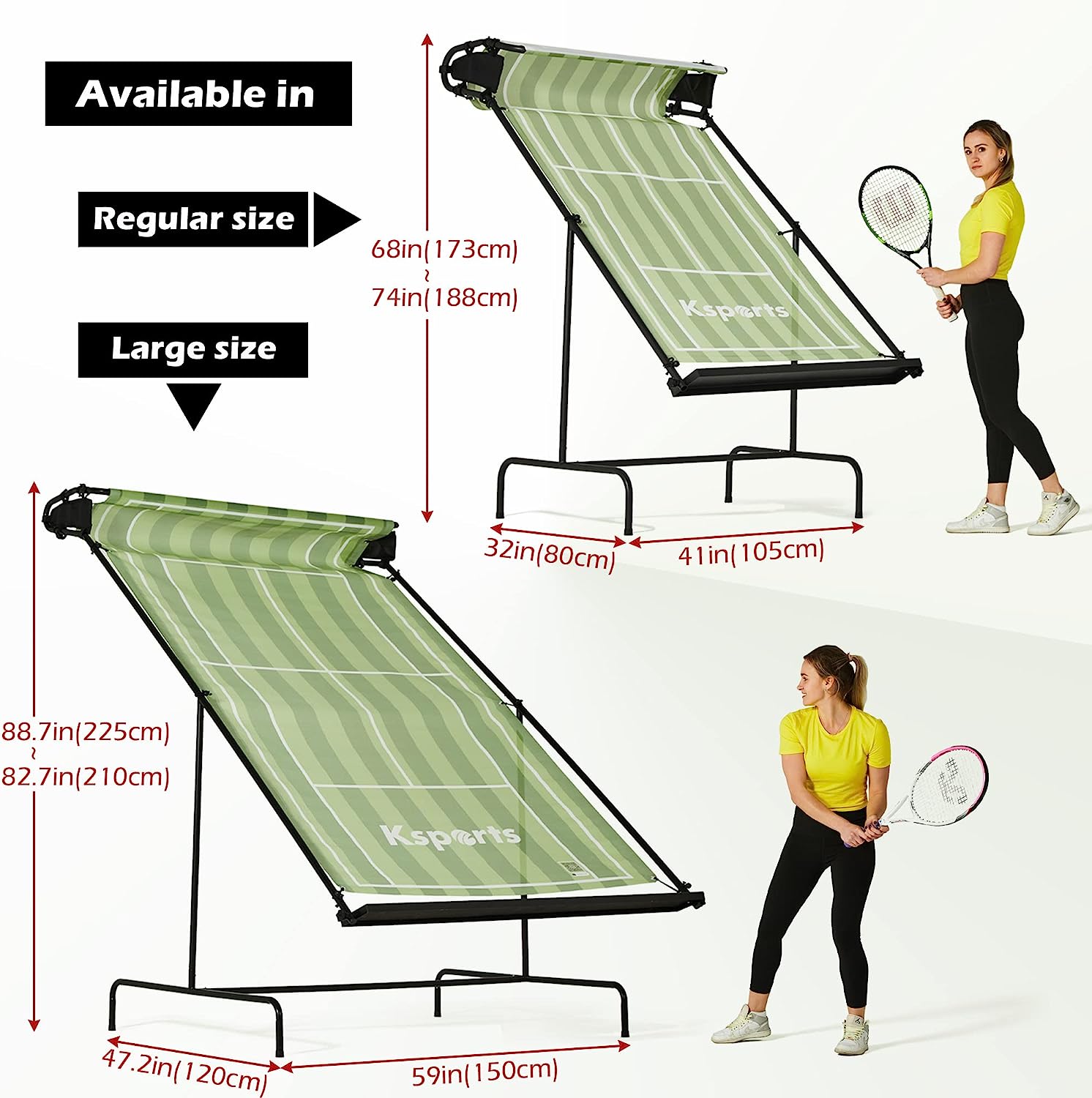 Ksports Tennis Rebounder Net Regular Green (KSU9006)