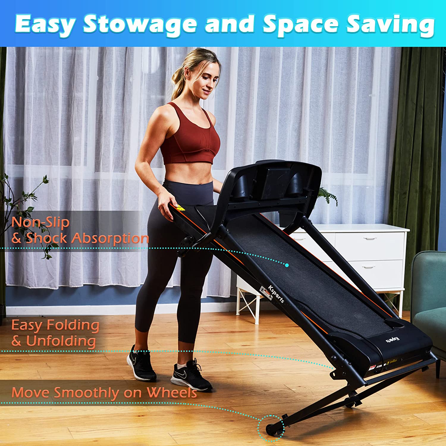 Ksport Multi-functional Treadmill Bundle (KSU5001)